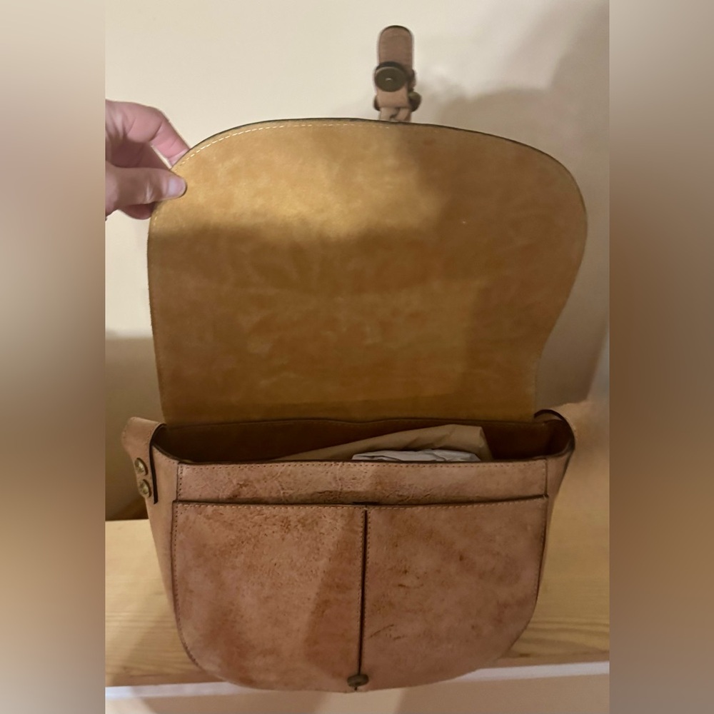Patricia Nash Natural Tooled Rosolini Leather Saddle Bag-NEW - Picture 10 of 16